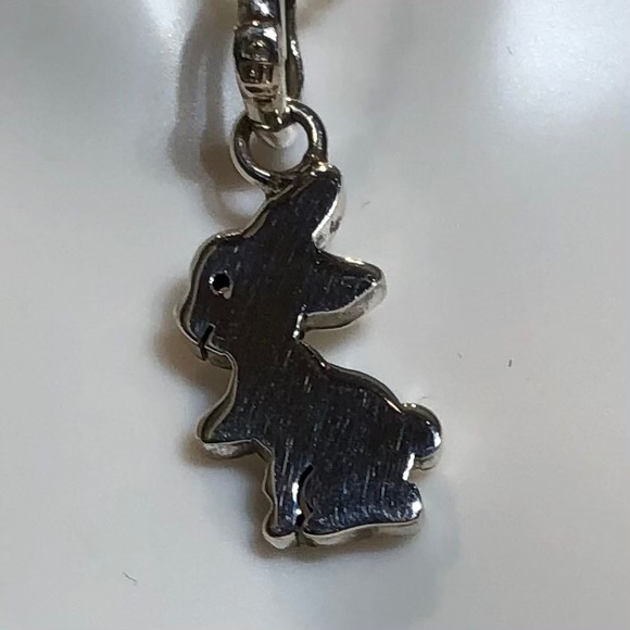 Rabbit Earrings and Necklace 950 Silver for Girls - Picture 4 of 10